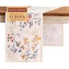 Maison d' Hermine Runner da tavola Equinoxe - Beige in 100% cotone per feste, cene, festività, cucina, giorno del Ringraziamento, Natale (50cm x 150cm)