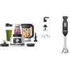 Ninja Foodi Frullatore Power Nutri 3 in 1,1200 W, caraffa da 2,1L, tazza 700ml e ciotola 400ml & Foodi Frullatore a immersione 3 in 1, 850 W, tritatutto ad avvio graduale