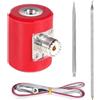 JANZU Antenna QRP 5M/16.4FT 14M-30MHz 300W HF Antenna Multifunzione Portatile in Acciaio Inossidabile 1/4 Lunghezza D' USDX Radio Facile da Usare