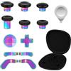 AXFEE Levette Analogiche in Metallo, 13 in 1 Palette Paddles Levette per Xbox One/One S X/Elite Series Controller, Analogici Magnetici Tasti per Xbox Series Joystick-Colorato