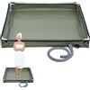 Generic Grande piatto doccia portatile, base per tenda da doccia, piatto doccia pieghevole da campeggio, base doccia pieghevole, base per box doccia pieghevole per esterni, foro di drenaggio, impermeabile