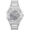 HUGO Orologio Analogico Multifunzione al Quarzo da Uomo Collezione #GRAIL SKELETON con Cinturino in Acciaio Inossidabile Argentato - 1530377