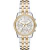 Michael Kors Orologio Bryant da donna, movimento cronografo al quarzo da 35 mm con cinturino in acciaio inossidabile, 35 mm, Tono argento e tono oro