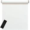 heicko Elektrisches Rollo, weiß, 100% blickdicht, inkl. Akku-Motor & Sender, 115x160 cm (1 ST)