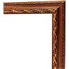 ITALIA CORNICI Maestri Artigiani I Cornice per Quadri Tele con Passepartout in Legno I Varie Misure I Personalizzabile I Noce Rosa Oro Crema (20 x 30 cm, Noce)