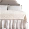 WANGBINGXING Vestiletto Singolo Gonna da letto bianca for la casa dell'hotel Gonna da letto in pizzo scavato Gonna da letto con fascia elastica Copriletto senza superficie Gonna Da Letto Matrimoniale(100x200x38cm)