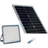 AntDau71 - 400W Faro LED Esterno con Pannello Solare Luce Bianca 6000K Faretto Solare LED con Telecomando Materiale in Alluminio Impermeabile IP67 5000lm Energia Fotovoltaica Illumina tutta la notte