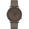 KOMONO Lewis Monochrome Ash Men's Unisex Japanese Quartz Analogue Watch with Leather Strap