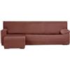 Eysa Italia copridivano per chaise longue con bracciolo corto lato sinisto vista frontale colore arancia design Luz