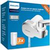 Philips Water Ontap Filter AWP3705P3/10 MICROFILTRAZIONE con DISPLAY DIGITALE e 3 Cartucce di Ricambio, Capacità di Filtrazione 1000 L