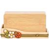 THUN Orologio digitale con fiori e coccinella, ceramica; meccanismo digitale; case in plastica con finitura/rivestimento in PU effetto legno, Collezione Country Bloom, 17 x 9 x 3,7 cm