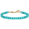 GAVU Bracciale Turchese Donna, Bracciale Donna Perline Turchese Sintetico