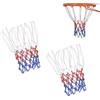 HexinYigjly Rete da basket in 2 pezzi resistente alle intemperie, rete da basket 12 anelli, rete di ricambio professionale per canestro da basket per esterni, interni, rete standard per canestro da basket