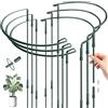 HEYIDAMAI Bastone di peonia a semicerchio, 6 pezzi, 25 x 60 cm, cerchio, semicircolare, supporti per piante regolabili, anello da giardino per peonie, ortensie, rose, verdure, pomodori