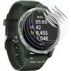 nvskvd 6 Pezzi Pellicola Idrogel per Garmin Venu 3S, Pellicola Protettiva Trasparente HD Morbida TPU Senza Bolle Trasparente HD Schermo Protettivo (Non Vetro Temperato)