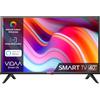Hisense 40" HD 40E43KT, Smart TV VIDAA U6, Game Mode, Controlli vocali Alexa, Tuner DVB-T2/S2 HEVC 10, lativù
