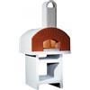 Linea VZ Portici - Forno a legna da esterno con base in cemento - Con camera di cottura 72x70 cm