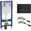 Geberit Duofix elemento di montaggio per WC a A: 112 cm, placca di azionamento Sigma50 Square, accessori di montaggio e collegamento, 111300006+115671DW2#SET, Duofix; Sigma50 [Elementi ad Incasso > Elementi Incasso per WC]