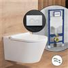 evineo ineo4 & ineo5 smart WC, SET completo, con placca di azionamento Viverso v800 e elemento incasso Geberit,, BE4036WH+VU8000GW#SET#NEW, ineo4; ineo5 bianco [WC > Smart WC con Elementi Incasso]