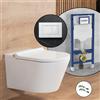 evineo ineo4 & ineo5 smart WC, SET completo, con placca di azionamento Viverso v801 e elemento incasso Geberit,, BE4036WH+VU8001GW#SET#NEW, ineo4; ineo5 bianco [WC > Smart WC con Elementi Incasso]