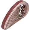 sourcing map Nastri abrasivi in ossido di alluminio, 25 mm x 762 mm, 12 pezzi, grana 36, per lavorazione del legno, lucidatura dei metalli, affilacoltelli
