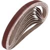sourcing map Nastri abrasivi in ossido di alluminio, 13 mm x 457 mm, 20 pezzi, grana 150, per lavorazione del legno, lucidatura dei metalli, affilacoltelli