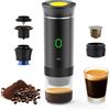 Irishom 3 in 1 Macchina per Il caffè elettrica Portatile, Mini Funziona con Capsule e caffè macinato, 15 Bar & Freddo e riscaldante per Auto, casa, Viaggio