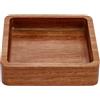 MAYJOYDIY Vassoio da portata quadrato in legno di acacia, 10 x 10 cm, vassoio da portata rettangolare decorativo piccolo tagliere per biscotti, dessert, feste, cibo, vassoio da cucina in legno per