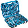 Högert Technik - Cassetta Attrezzi, Set Attrezzi, Valigetta Attrezzi, Kit Attrezzi, Chiavi a Bussola, Punte e Accessori, Acciaio Cr-V, Meccanismo a Cricchetto con 72 Denti - HT1R444, 222 Pezzi