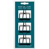 Legami - Set di 3 Clip Large in Metallo, 3 Mollette in Metallo, Chiudipacco, 5 x 6,5 cm