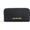 MOSCHINO Portafoglio donna Love zip around ecopelle nero A25MO46 JC5700PP0LLD0000 NERO