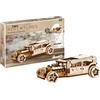 Revell 00612 - Tiny Adventures - Hot Rod - Kit modellino in legno in scala 1:32 - con motore Pull Back & Go - Lunghezza 17 cm