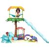 Mattel Disney Oceania 2 - Vaiana Isola Grandi Avventure, set con 5 aree di gioco e 8 accessori, include le mini bambole Vaiana e Simea e 2 personaggi amici, giocattolo per bambini, 3+ anni, JFF13