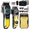 LQT Tagliacapelli Uomo Professionale, Con Display LED de Macchinetta per Capelli Set Trimmer Capelli e Taglia Barba,Taglia per Ricaricabile Senza Fili, Regali per