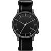 KOMONO Winston Regal Nato Black Men's Japanese Quartz Analogue Watch with Nylon Strap