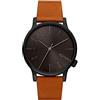 KOMONO Winston Regal Cognac Men's Japanese Quartz Analogue Watch with Leather Strap