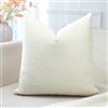 Artscope 1 Pezzi Federe Cuscini in Lino Minimalista Federe in Velluto Copricuscino per la Decorazione Domestica Soggiorno Camera da Letto Divano 40x40cm, Crema Beige