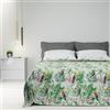 Byour3 - Copriletto Cotone Misto Matrimoniale Letto Singolo Piazza E Mezza Fantasia Primaverile Estivo Telo Arredo Copritutto Multiuso Copridivano GrandFoulard Coperta (Tropical Tucano, 1P. e mezzo)