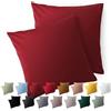 Blumtal Federe Cuscini Divano 60x60 cm - Set di Copricuscini per Divani in Microfibra a 2 Pezzi con Chiusura a Busta, certificati Oeko-Tex, extra morbidi e lavabili - Rosso Aurora