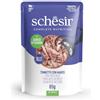 Schesir, Tonno con Manzo in Gelatina, Cibo Umido Completo per Gatti, con Vitamine Aggiunte, 100% Naturale, 12 buste da 85g