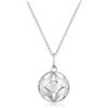 VLNET Collana lunga chiama Angeli in argento 925.Collezione Roberto Giannotti.Un angelo per la vita! (mezzelune)