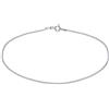 Avesano Bracciale da donna in argento 925, sottile, 1,4 mm di larghezza e 19 cm di lunghezza, maglia barbazzale, 102041-019