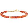 GAVU Bracciale da Donna con Perline di Pietre Naturali, Bracciale Corniola da Donna