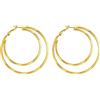 PROSTEEL Orecchini Donna a Cerchio Cuore Stella Grandi Sottili Semplici Acciaio Inossidabile Diametro 60 mm Confezione Regalo
