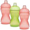 Munchkin Mighty Grip Cups | Trainer Toddler & Baby Bottle| BPA Free | Non Spill |Leakproof | Baby Weaning Cup from 9+ Months | Toddler Bottle 10oz/296ml| 3 Pack | Pink & Green