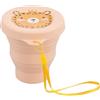 Villa d'Este Home Tivoli 1996 Bicchiere pieghevole con coperchio 200 ml, in silicone, decoro ghepardo, Les petites Safari