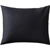Jotex Zack Federa in raso esclusivo raso in cotone biologico certificato GOTS nero 80 x 80 cm