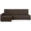 Eysa copridivano per chaise longue letto lato sinistro vistra frontale colore marrone design Luz