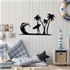 Wallity Hanah Home Elegante accessorio decorativo da parete in metallo nero, 41 x 70 cm, 100% metallo, spessore 1,5 mm, leggero e facile da appendere, perfetto per decorazioni moderne