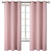 BGment Tende oscuranti lunghe 160 cm, con occhielli, isolamento termico, tende per camera da letto, 2 pannelli, 106 x 160 cm, rosa chiaro